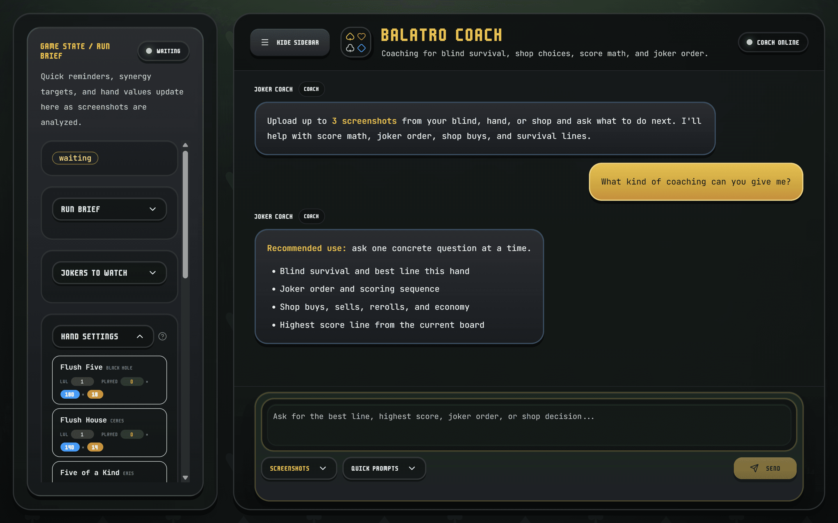 Balatro Coach